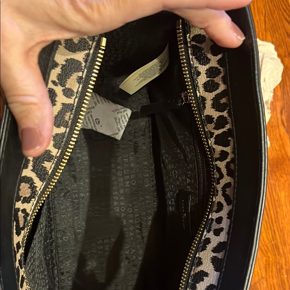 Kate Spade Gove Street LeslieBlack Leopard Print Satchel Crossbody Handbag. NWT - Picture 2 of 5